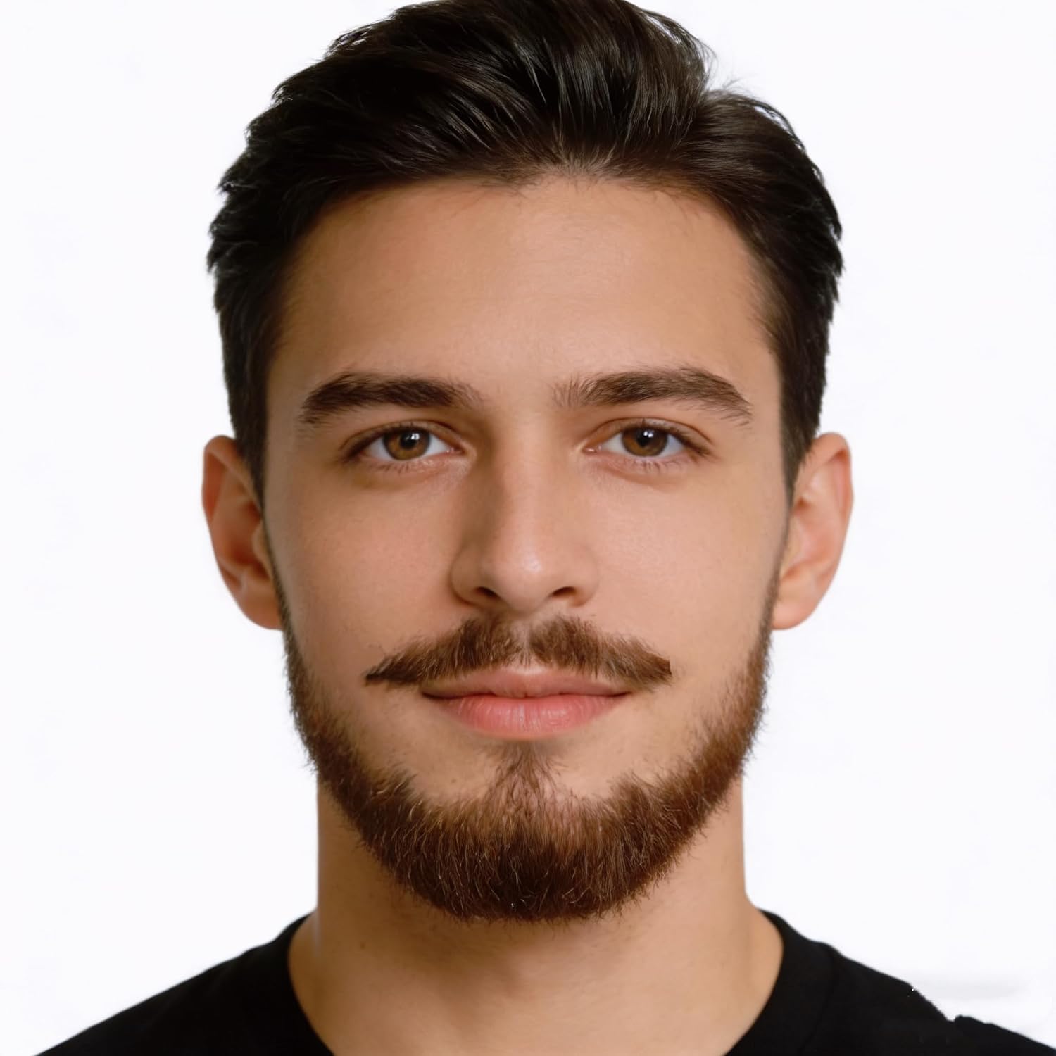 Fake Beard, Professional Human Hair Fake Mustache Lace Invisible Fake Mustache for Halloween Men Cosplay Hallowee