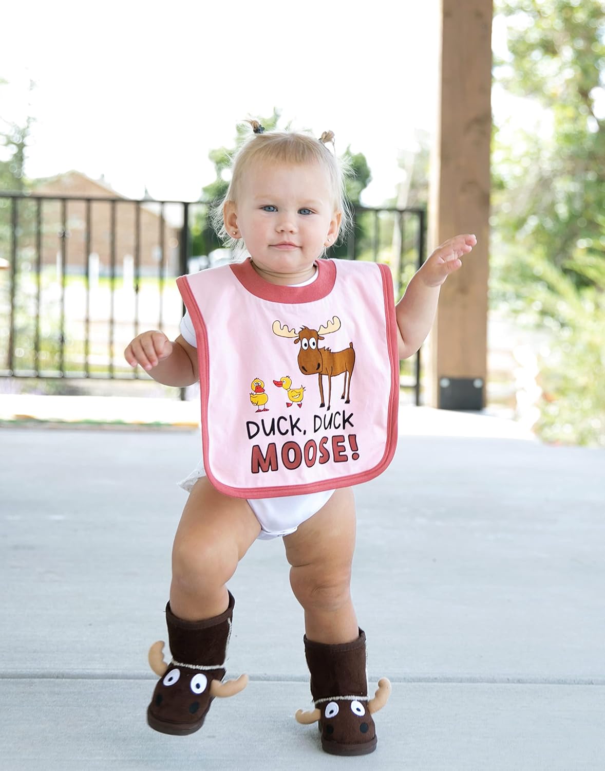 LazyOne Animal-Print Baby Bibs, Cute Baby Shower Gifts