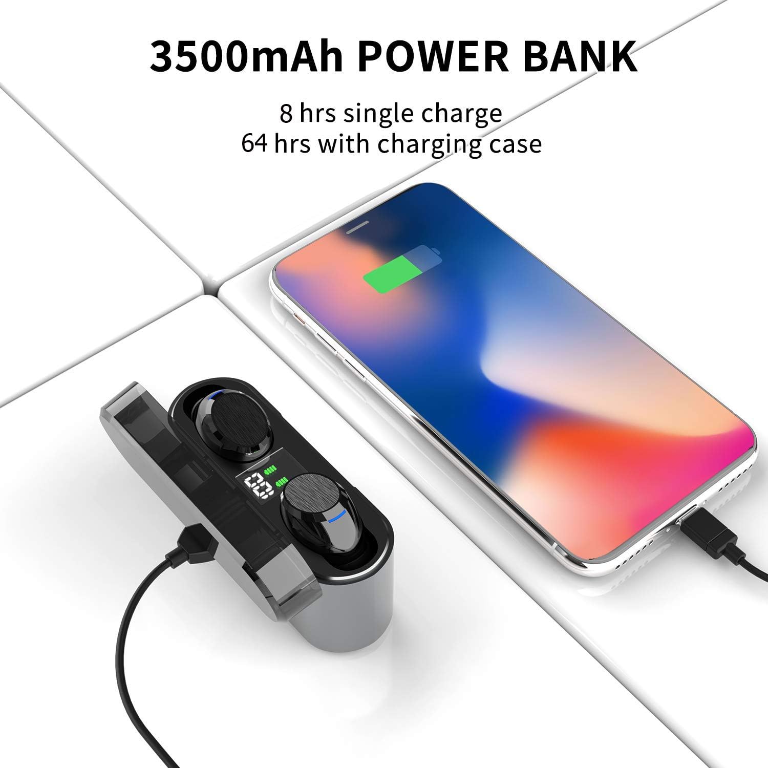 SOAIY A1 Charging Case acting as a power bank