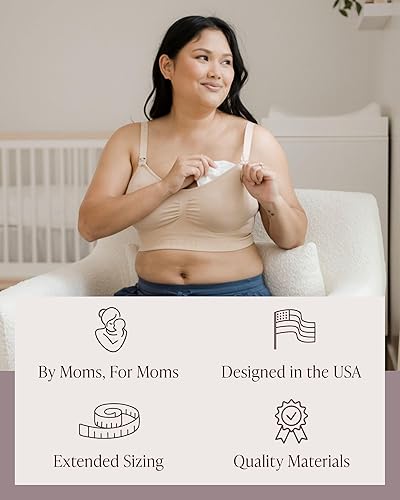 Miniatura 5 de Kindred Bravely Almohadillas de lactancia orgánicas reutilizables, lavables, para lactancia materna y fugas con bolsa de transporte, paquete de 10