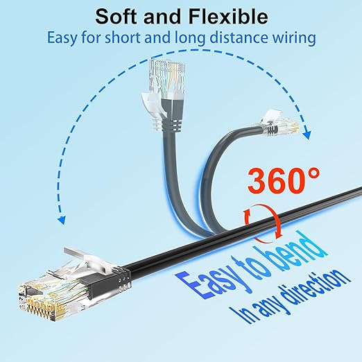 Cable de Red Cat6a 30.48 m, 10Gbps 550MHz, UTP Cobre, Negro miniatura 4