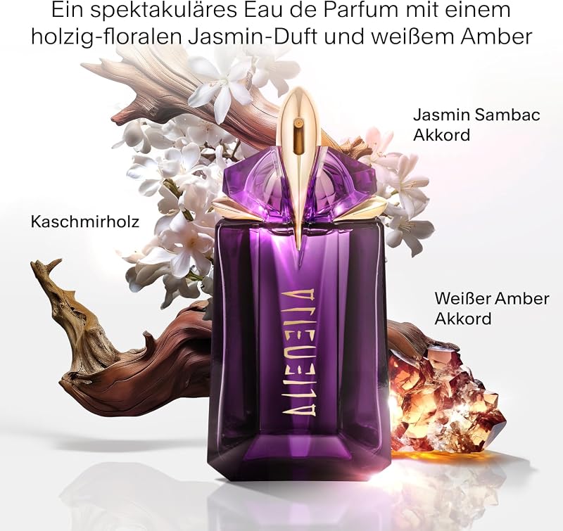 MUGLER Alien Eau de Parfum, Damen-Parfum, Amberartig, holzig und blumig