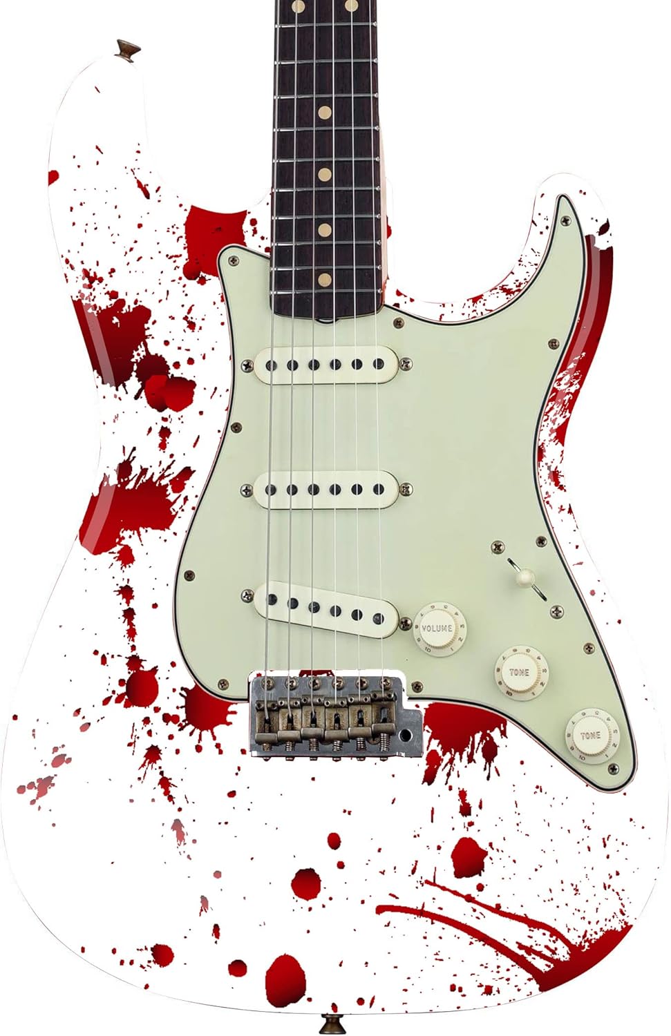 Guitar, Bass or Acoustic Custom Wrap Laminated Vinyl Decal Sticker Crime Scene GS97