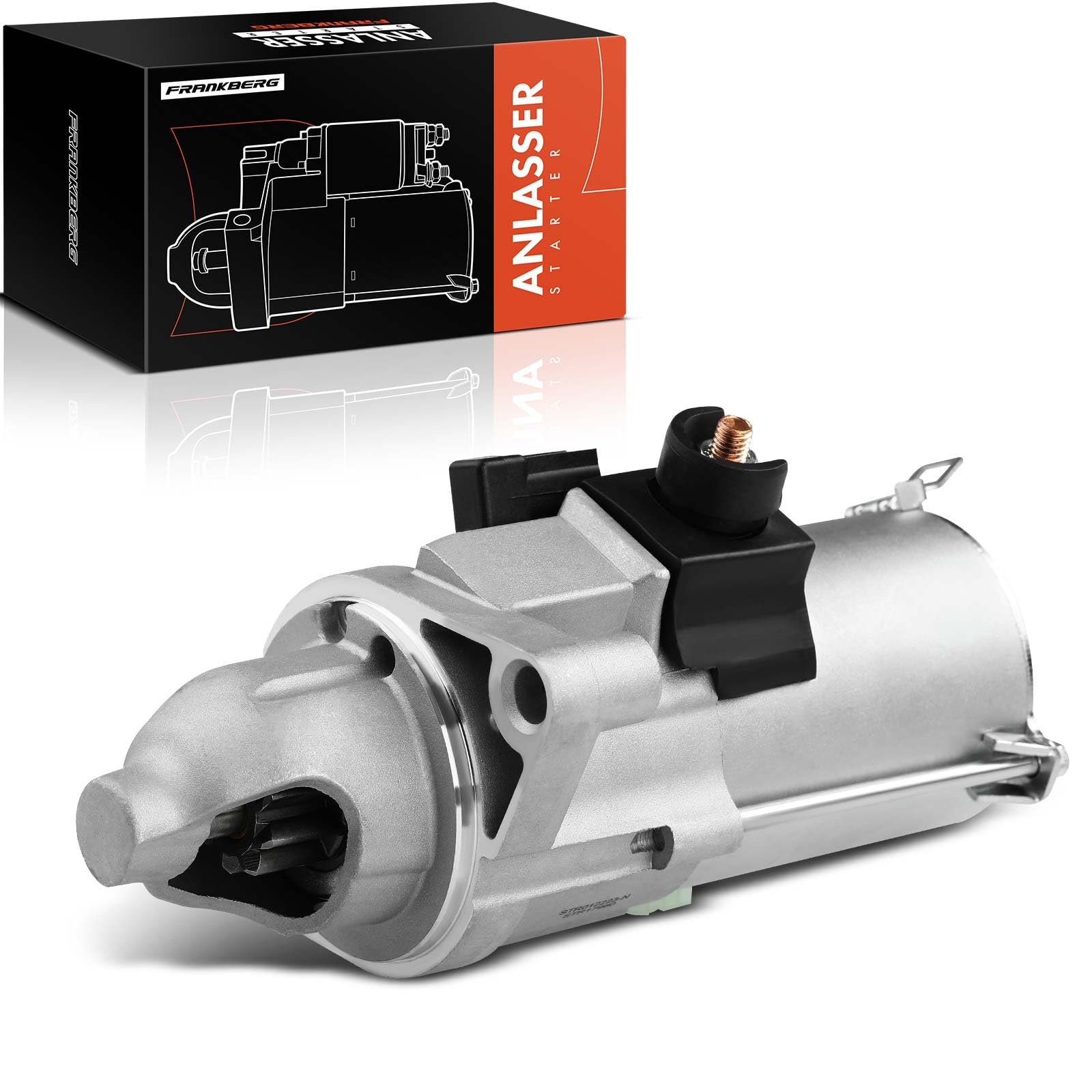 Frankberg Motor de arranque para automóvil 1,6 KW/12 V/9 dientes Compatible con Accord VII CL CN Accord VII Tourer CM CN Accord VII CL CN Replace# 17960N