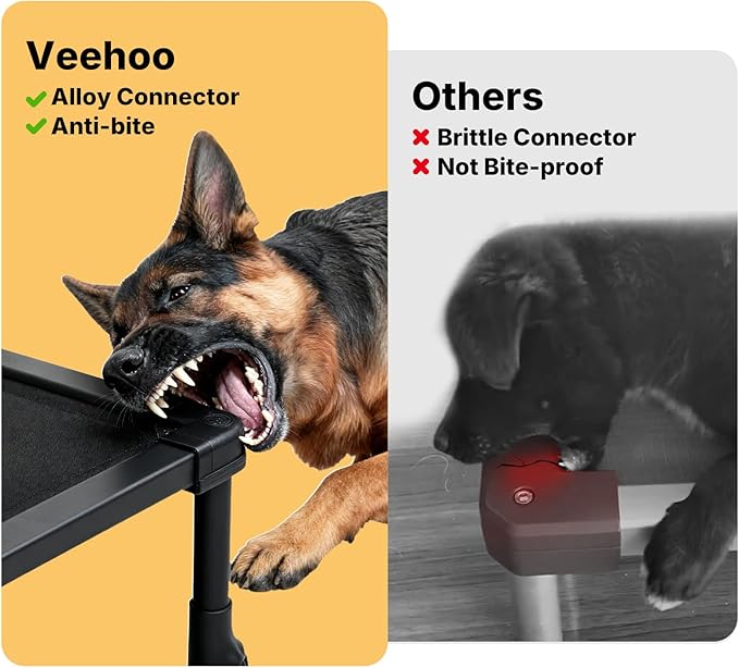 Cama Elevada para Perro Grande 104x69 cm Resistente a Mordid miniatura 3