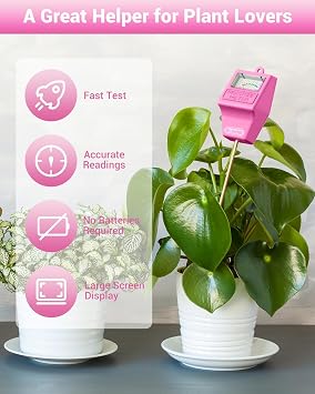 Dr.meter Soil Moisture Meter Blue + Pink