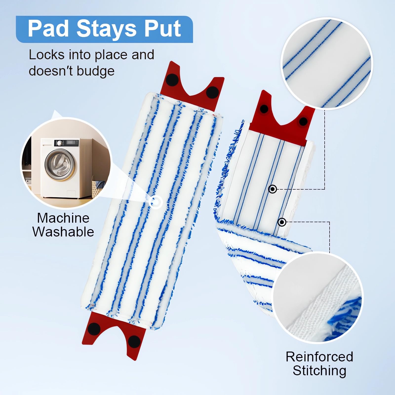 Lot De 4 Recharges Microfibre Pour Serpillière Vileda Ultramax - Très Absorbantes, Lavables - Nettoyage Efficace Des Sols