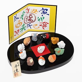 干支置物　中国　12種類 最新作 中国十二支シリーズ― 干支 鼠 予約販売 JXK-D201 鼠 JXK