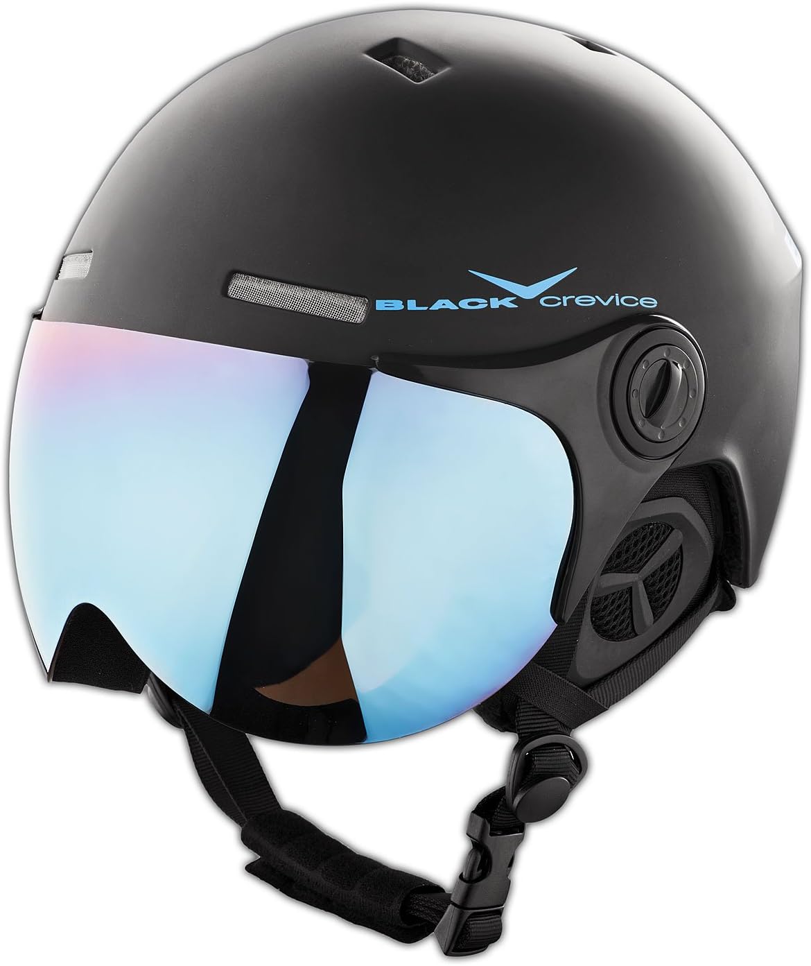 Black Crevice Ski Helmet