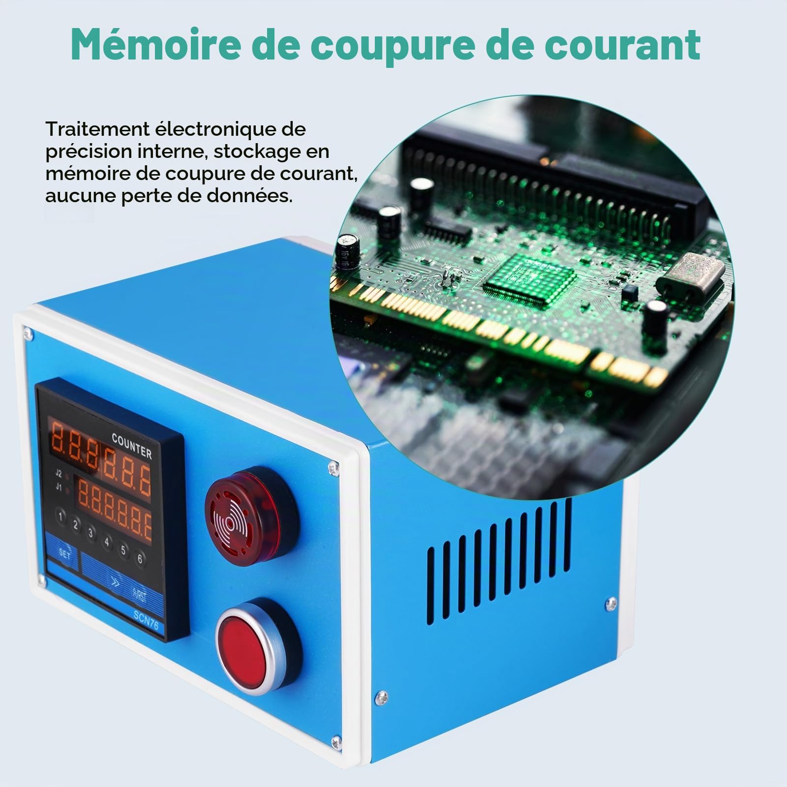 Compteur de longueur numérique avec rouleau de roue de mesure unique avec fonction de contrôle 0-999999