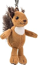 Schaffer Knuddel mich! - Eichhörnchen Plush Keyring Squirrel Luzy, Brown, 11 cm (0250), brown, Modern