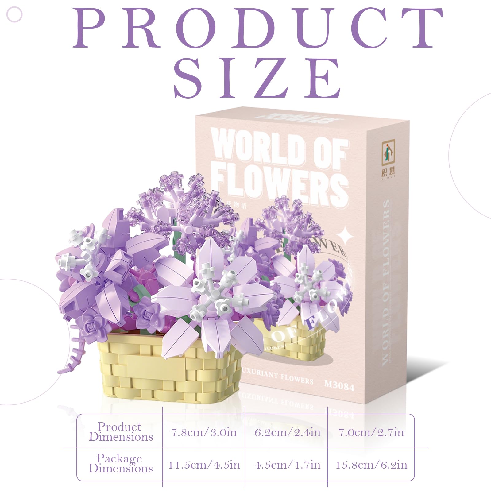 Amazon.com: MJDDJA Mini Flowers Building Block Set, Mini Building