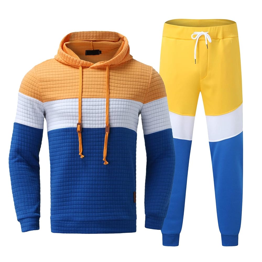 Jogginganzug Herren 2-teilig - Hoodie & Hose Mit Waffelmuster Streetwear