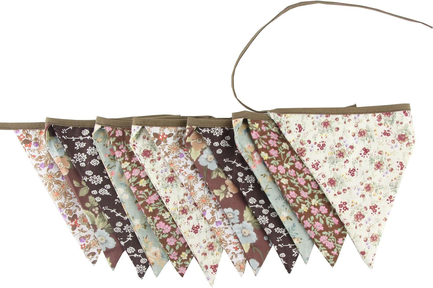 LOVENJOY Brown Floral Collection 100% Cotton Banner for Wedding Baby Shower Party Decoration - Image 4