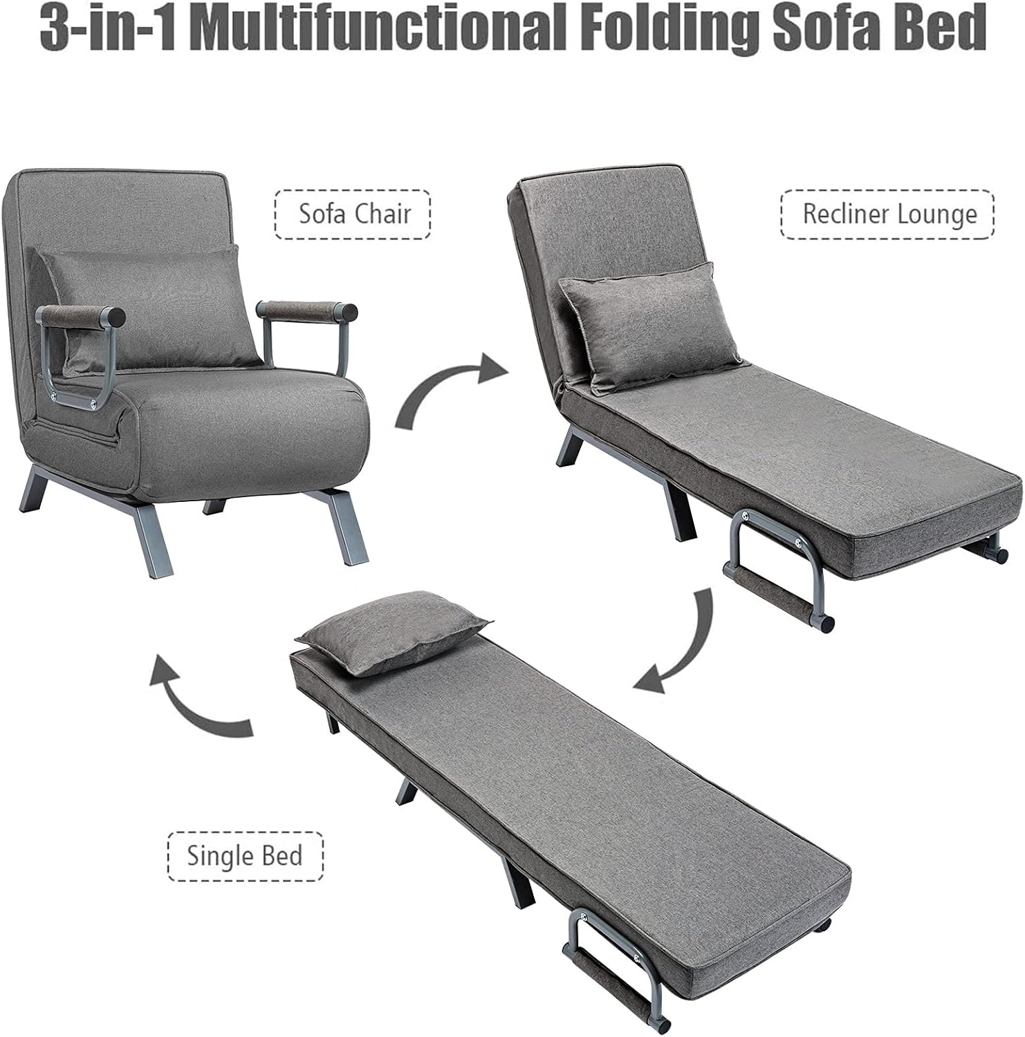Buy Branchestree Convertible Sofa Bed Sleeper Chair Buy Branchestree Convertible Sofa Bed Sleeper Chair