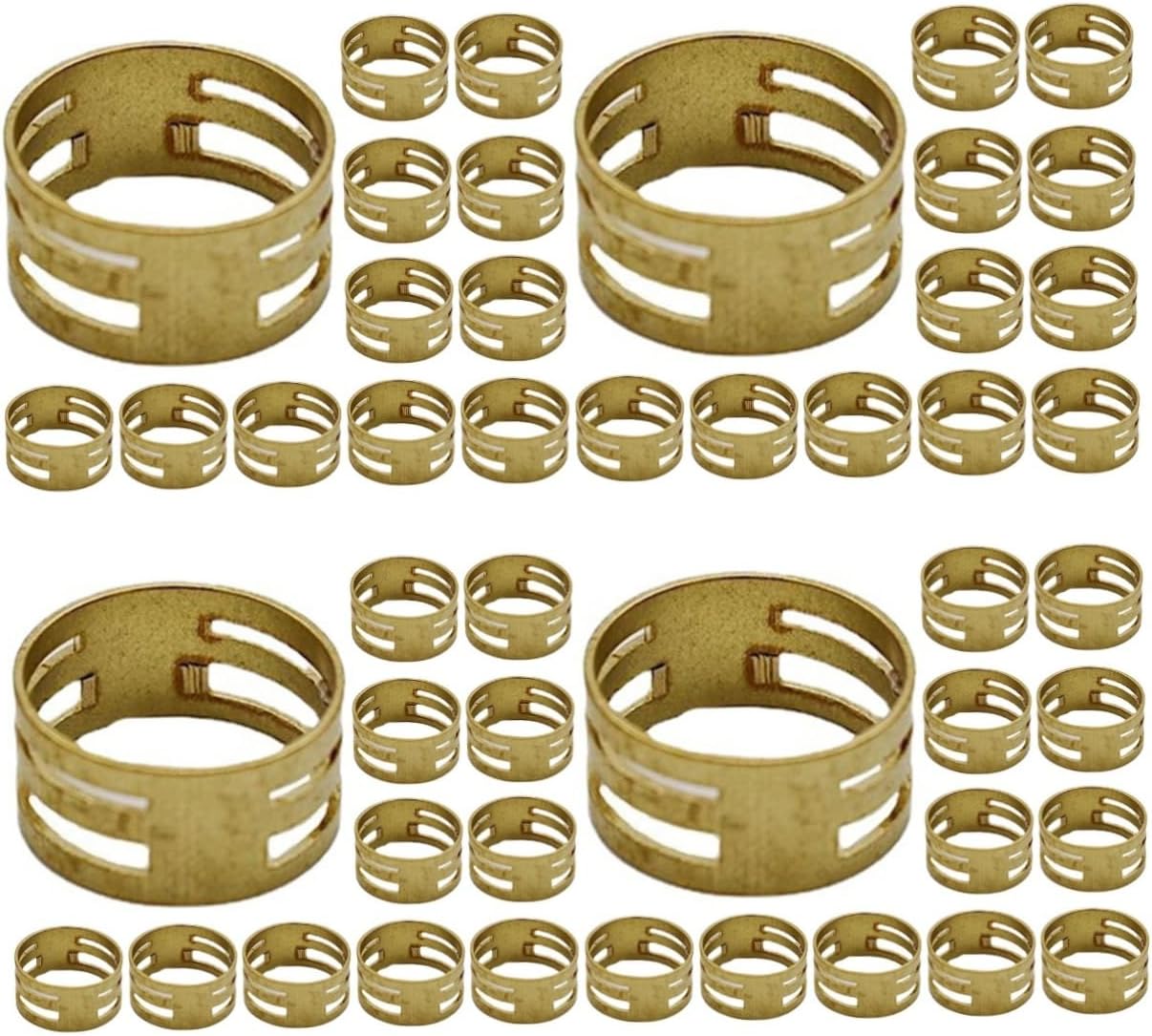 TEHAUX 80pcs Jump Opener Tool for Jewelry Making Easy to Use Circle Jump Closer Openings for Crafting Necklaces Bracelets and Earrings