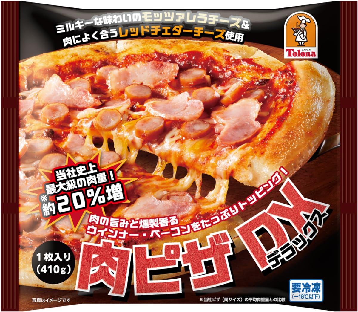 Amazon.co.jp: 肉ピザDX（デラックス）1枚 冷凍食品 : 食品・飲料・お酒