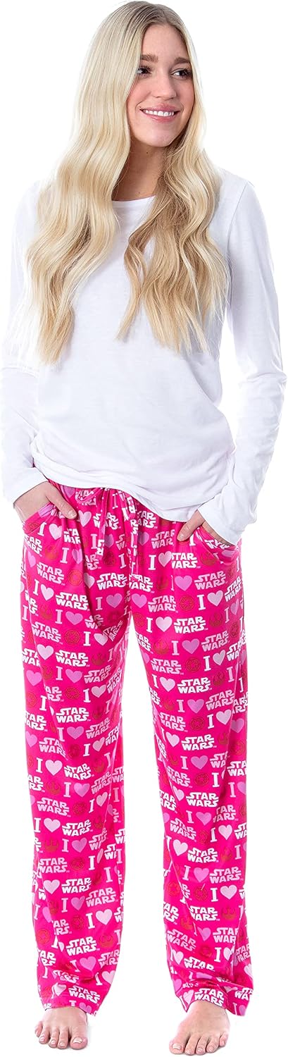 Star Wars Womens' I Love Heart Rebels Galactic Empire Pajama Pants