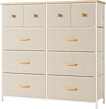 Chest, Drawer, Storage Chest, Organizer, Storage Case, Wide Chest for Clothes, Kids, Babies, Clothes Storage, Wooden Top, Easy Assembly, 4 Tiers of 10 Cups (D 11.8 x W 39.4 x H 38.6 inches (30 x 100.0