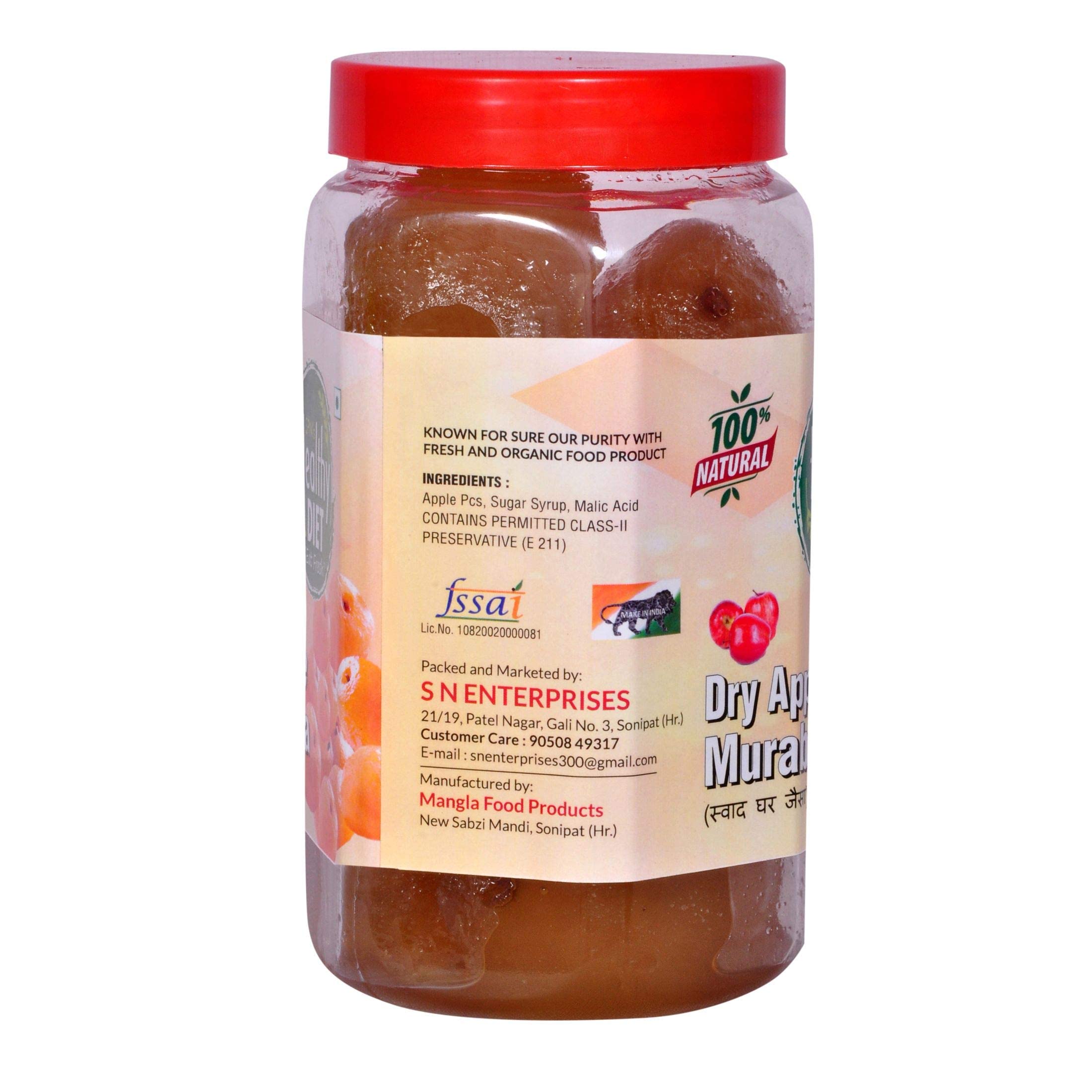 Healthy Diet Apple Murabba Sweet Delicious with Honey Home Made Tasty Traditional Delicious Healthy Ghar Ka Indian Achar Handmade Hygenic Real Flavor Natural Fresh (900gram) 3