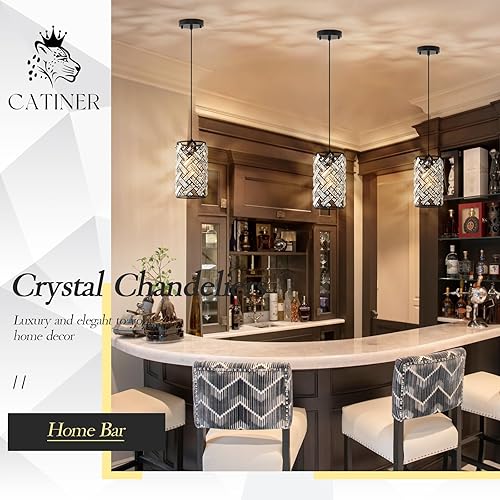 Miniatura 2 de CATINER Moderna lámpara de araña de cristal K9  Candelabros redondos dorados de lujo para comedor, dormitorio, sala de estar, luz de techo alto de