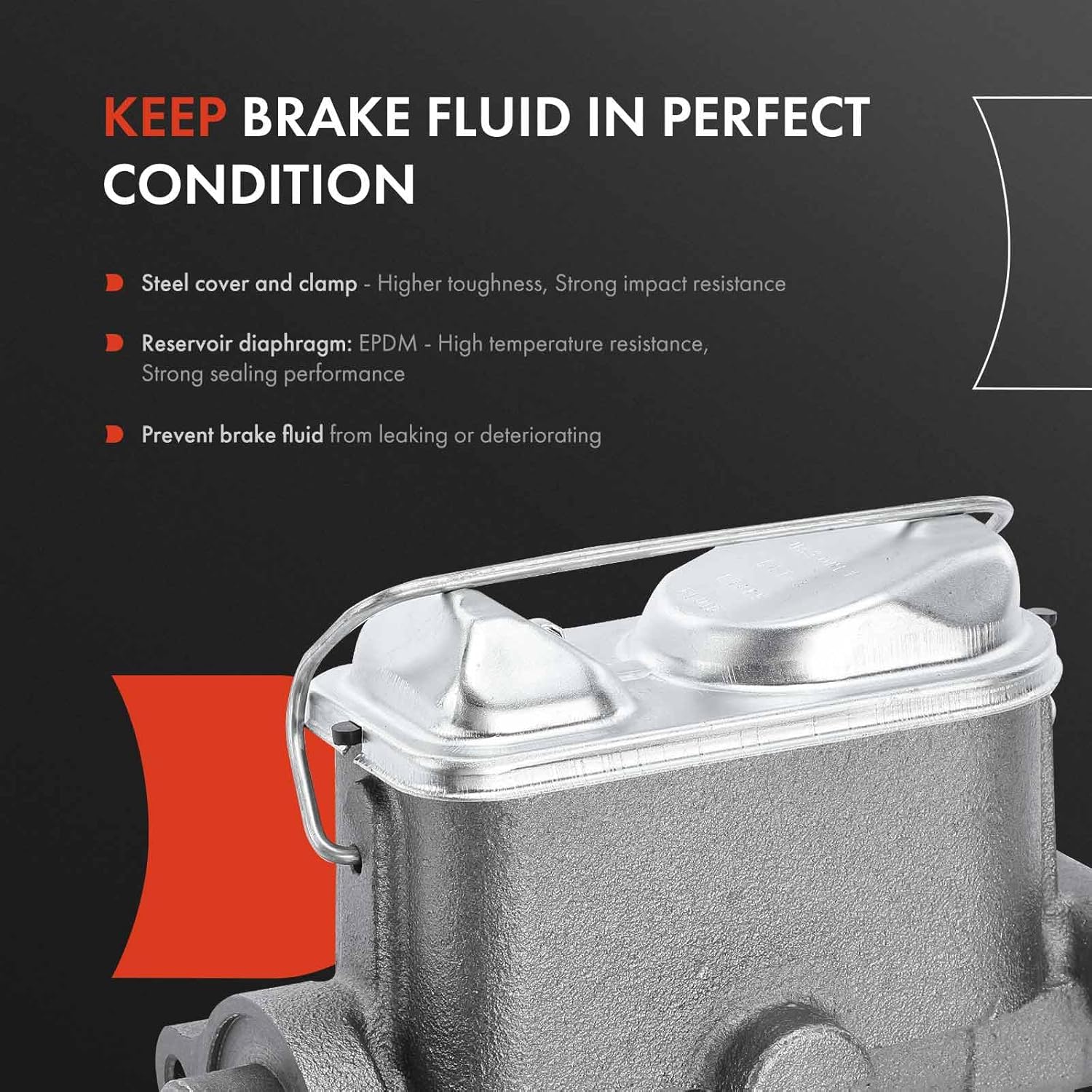 A-Premium Brake Master Cylinder Compatible with Chevrolet, GMC and Dodge Vehicles - C10 Pickup, C10 Suburban, G10 Van, K10 Pickup, K10 Suburban, C15/C1500 Suburban, B100 Van, D100 Pickup, Ramcharger
