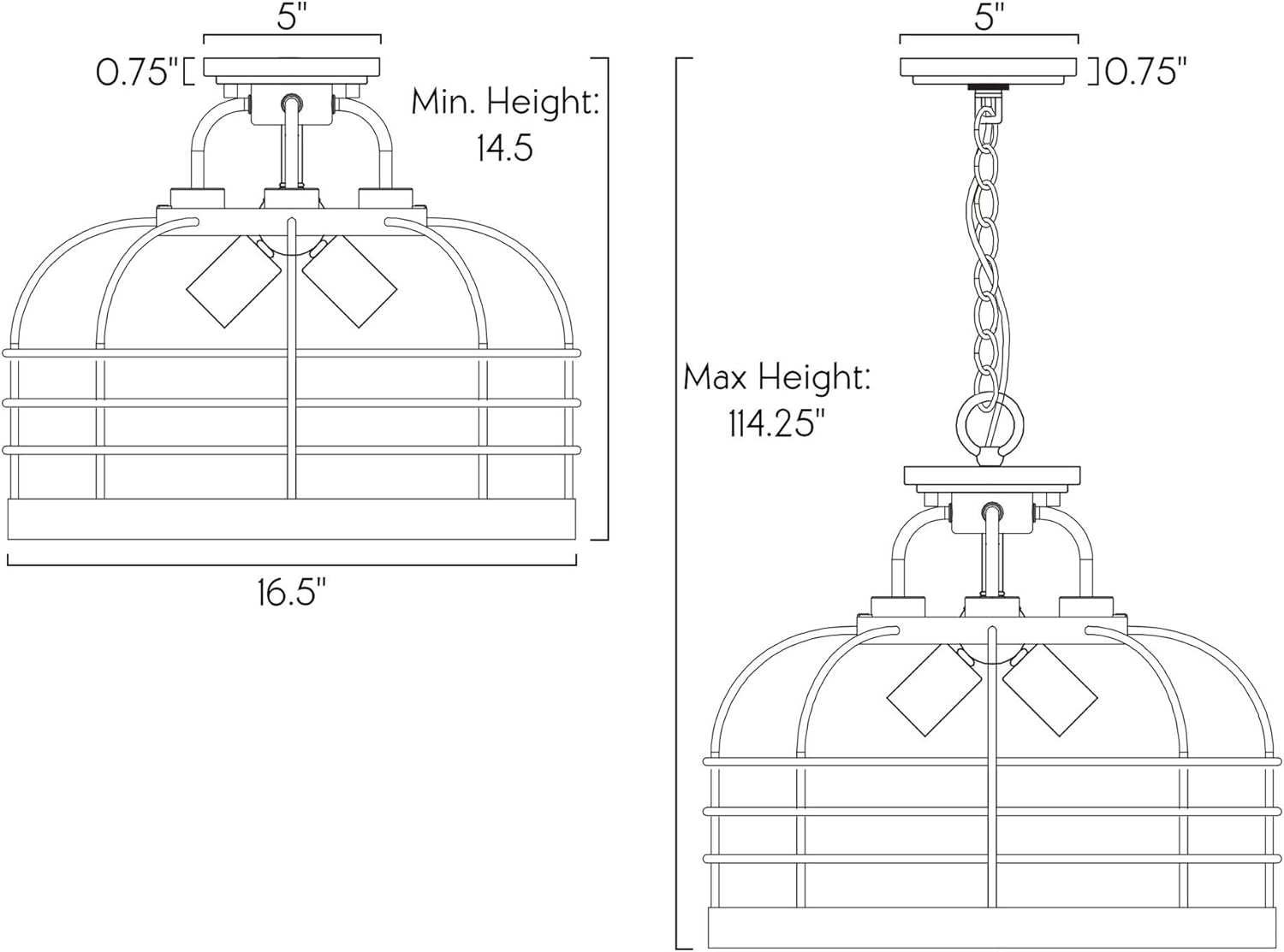 Exclusive Discount 🔥 Kira Home Sawyer 16.5 3-Light Industrial Farmhouse Semi Flush Convertible Pendant Chandelier Light with Cage Shade, Rustic Light Cedar Wood Style + Textured Black Finish Buy 2 get 3 Kira Home Sawyer 16.5 3-Light Industrial Farmhouse Semi Flush Convertible Pendant Chandelier Light with Cage Shade, Rustic Light Cedar Wood Style + Textured Black Finish