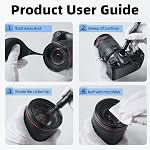 llano 7-in-1 Camera Lens Cleaning Kit with Cleaning Solution 60ml, Swab, Pen, Air Blower, Nano-Fiber Cloth, Wipes, Multifunctional Cleaning Kit for Computer PC MacBook iPhone Camera