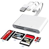 Memory Stick Pro Duo Adapter - XD Picture Card Reader for iPhone/USB C/A, 4 in 1 SD/TF/MS/XD Card Reader Adapter Sony Cybershot Card Reader Support iPhone 17/16/15/14/13/12/11/Pad/PC/Android/Laptop