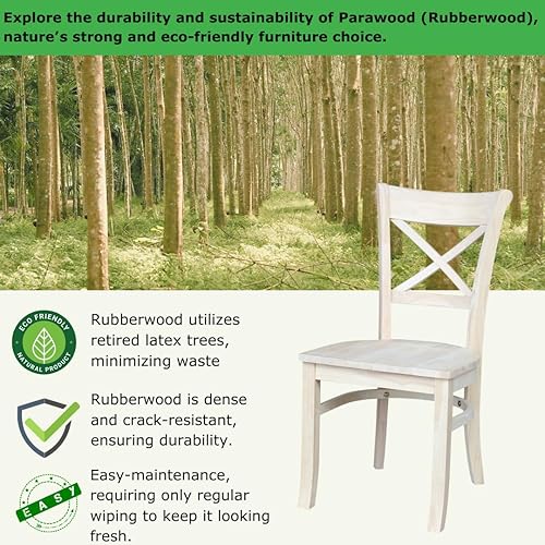 Miniatura 4 de International Concepts Charlotte X-Back, color marrón