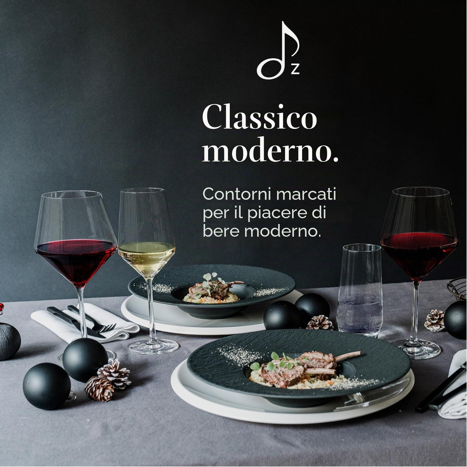 Zwiesel Glas Bicchieri da vino rosso bordeaux Pure (set da 2), graziosi bicchieri bordeaux per vino rosso, lavabili in lavastoviglie, realizzati in Germania (art. n. 122322)