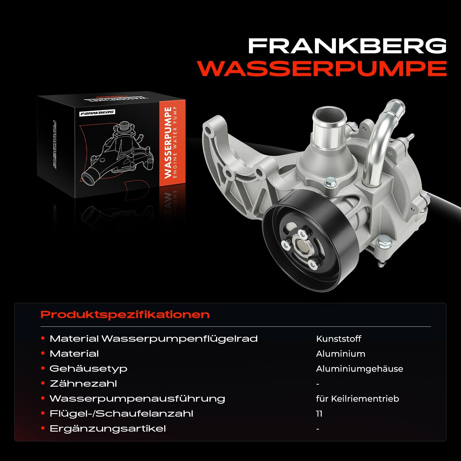 Frankberg Pompa dell'acqua pompa del liquido di raffreddamento 25186662