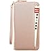Travel Document Organizer - RFID Passport Wallet Case Family Holder Id Wristlet (Rose Gold)