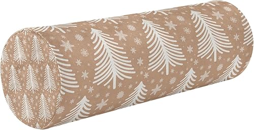 Miniatura 1 de Christmas Fir Tree Bolster Pillow for Legs Massage Table Neck Roll Pillow with Cover Round Pillows for Chairs for Back Support Sleeping Pillow