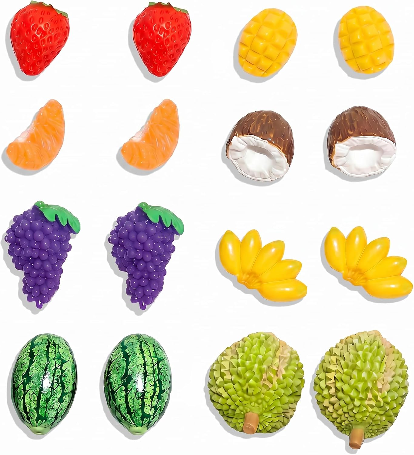 16 Pcs Fruit Shoe Charms Cute Shoe Decoration Charms DIY Accessories | Resin Bubble Shoe Decoration Charms DIY Shoe Accessories for Clog Sandals