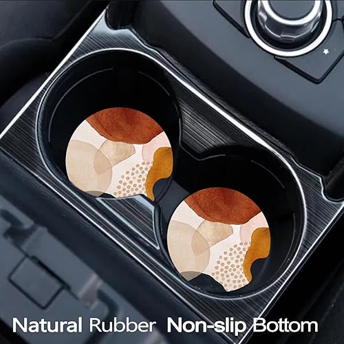 Miniatura 2 de Posavasos de automóvil para portavasos de automóvil, paquete de 2 posavasos antideslizantes universales de goma para mujeres y hombres, accesorios