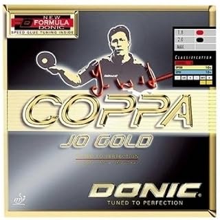 DONIC Coppa Jo Gold Table Tennis Rubber, Colour - Red