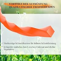 Yweller 9 db-os damilcsomag Makita fűkaszákhoz, 2.0 mm átmérőjű extra erős nylon szál, 42 m, DUR189/191/192 és egyéb modellekhez 4