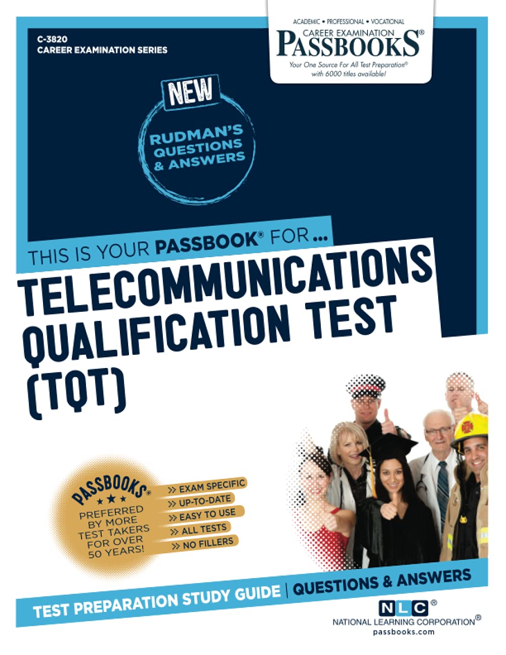 Tql Study Guide Telecommunications Qualification Test (TQT) (C-3820): Passbooks Study ...