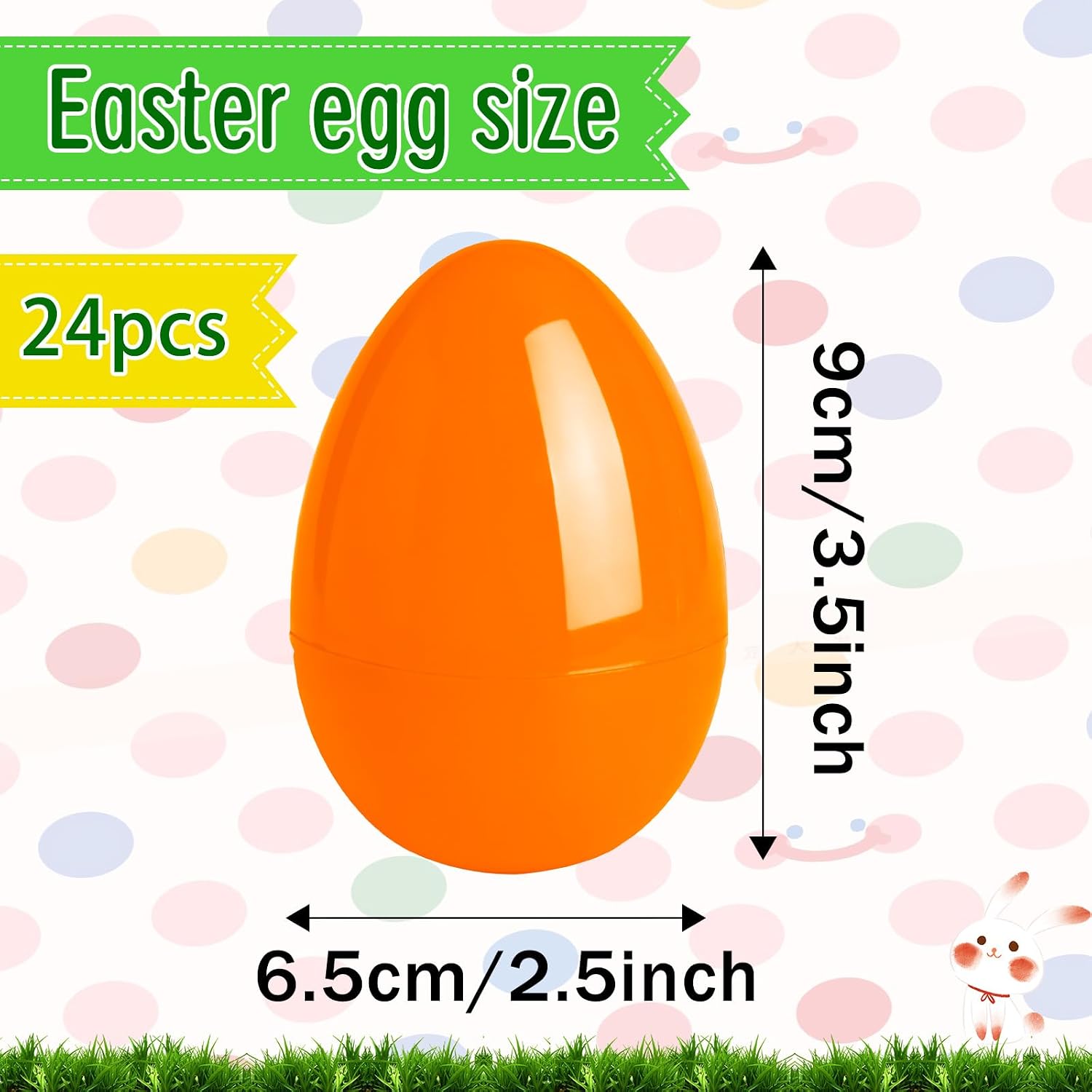 24 Pack Plastic Halloween Eggs for Halloween Theme Party Favor
