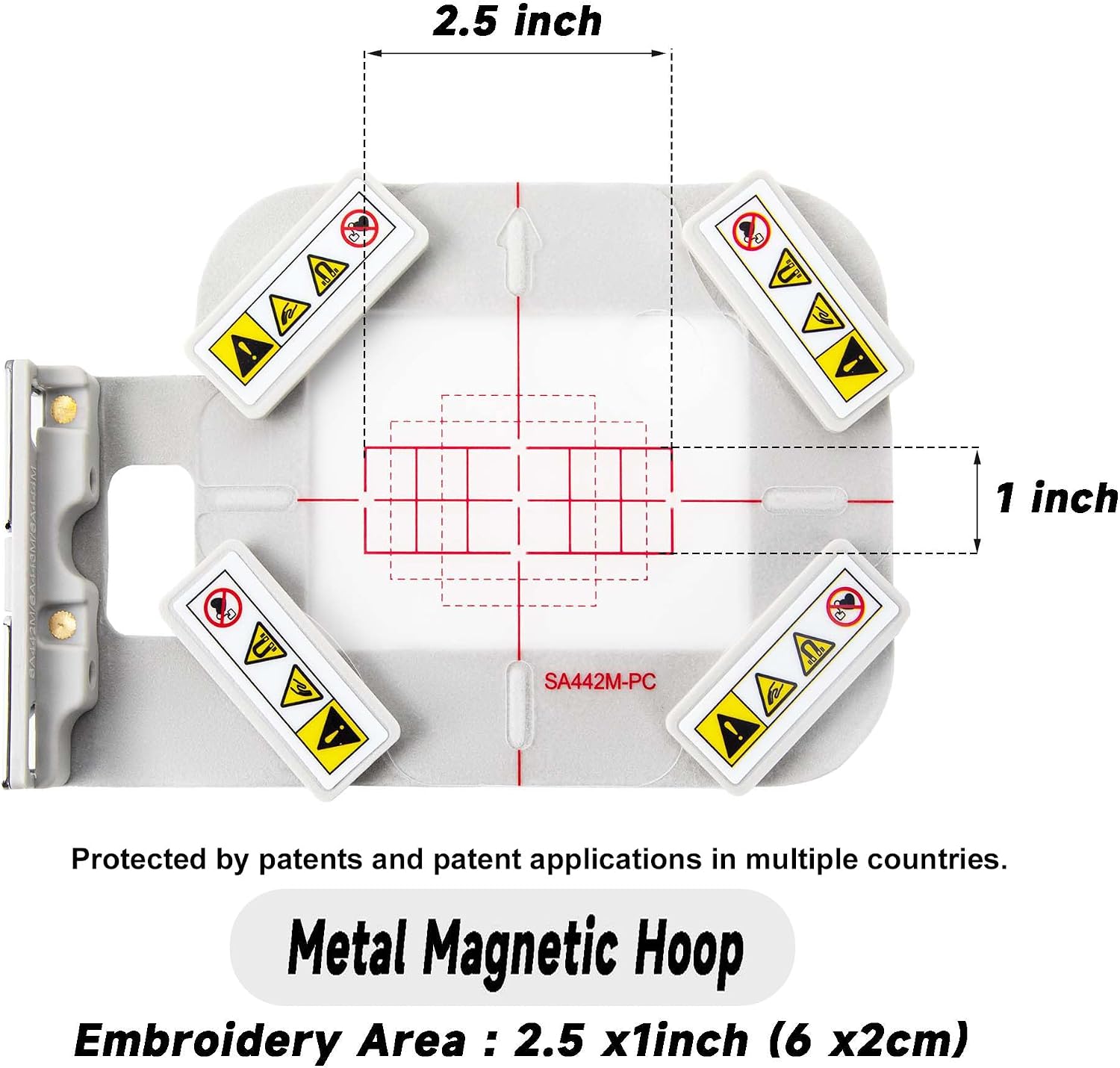 SEWTECH Magnetic Embroidery Hoop Set for Brother PE900 SE2000 PE800 SE1900 PE770 780D PE700 PC6500 Innovis 1250 700 and Babylock Accord BLR BLR2