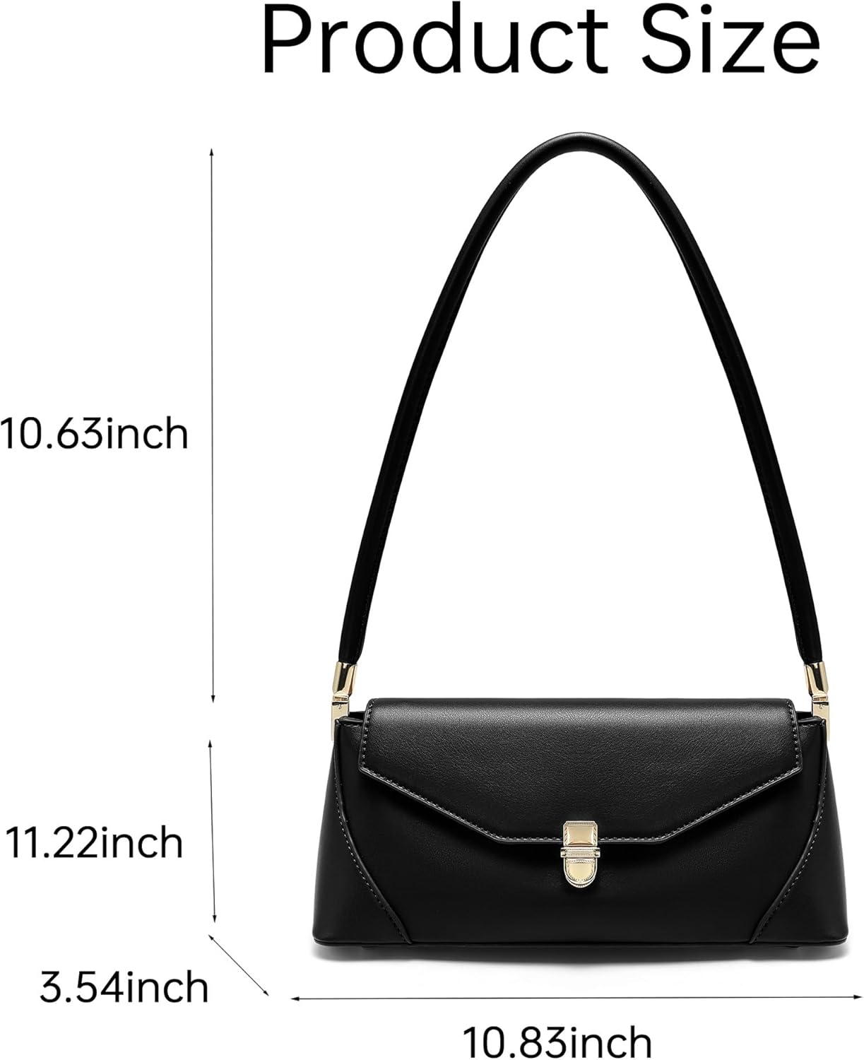 Shoulder Bags for Women - Retro Classic Vintage Leather Handbag Small Purse with Zipper