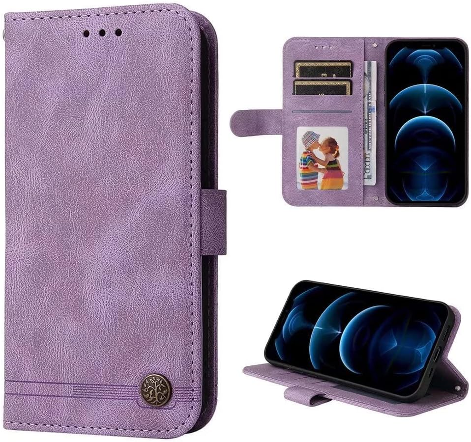 Coque à Rabat en Cuir PU avec Fenêtre Visible et Aimant Invisible Compatible avec Xiaomi Redmi 14C 4G, Étui Intelligent à Affichage Clair (Bleu