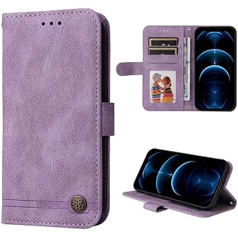 SEAHAI Case for Vivo Y28 4G Mobile Phone Case Flip PU Wallet Protective Case with Stand/Card Slot/Magnetic Shockproof Leather Case Ultra Thin Flip Case - Purple