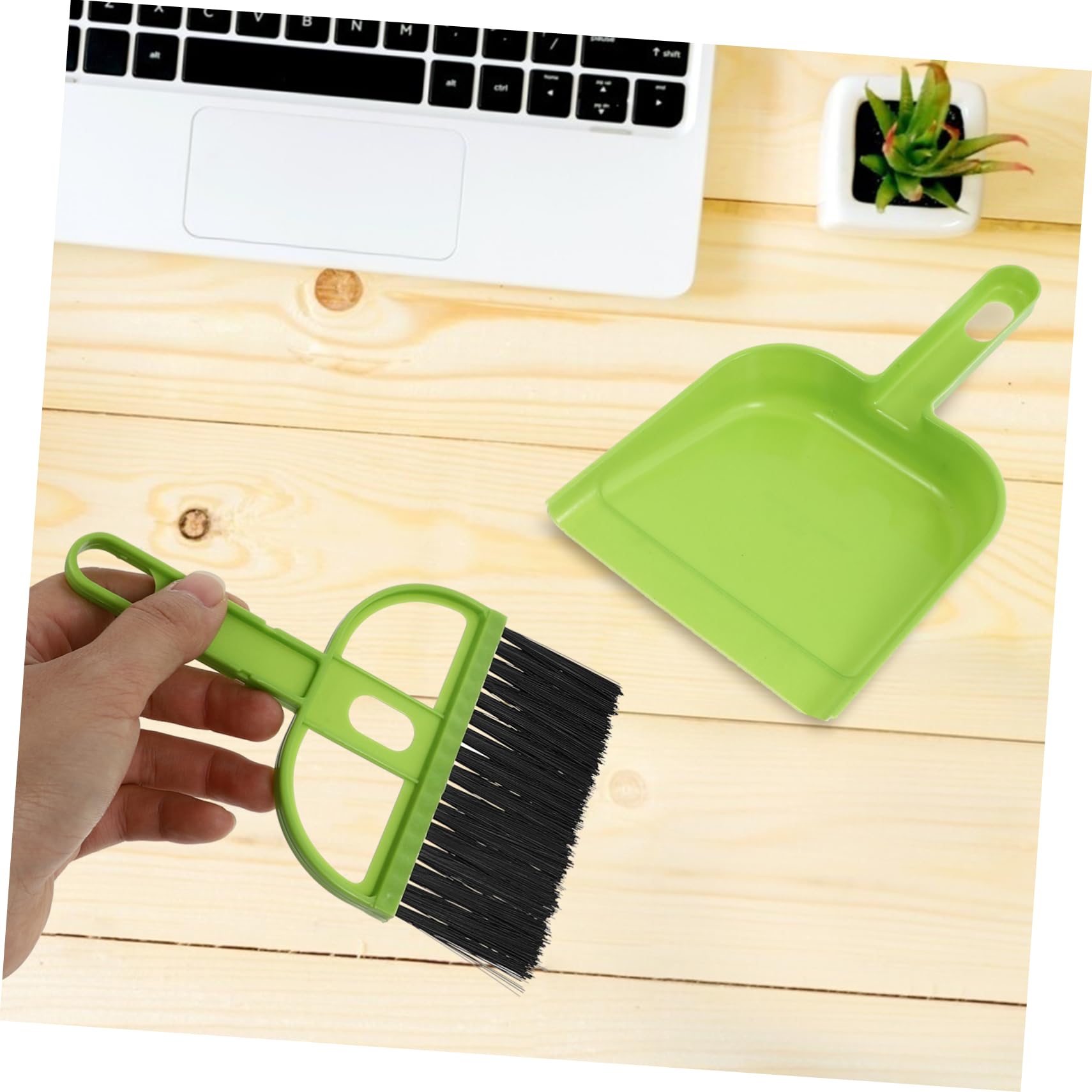 Gogogmee Mini Broom Dustpan Set 6 Pack Compact Cleaning Tools for Desktops Small Spaces
