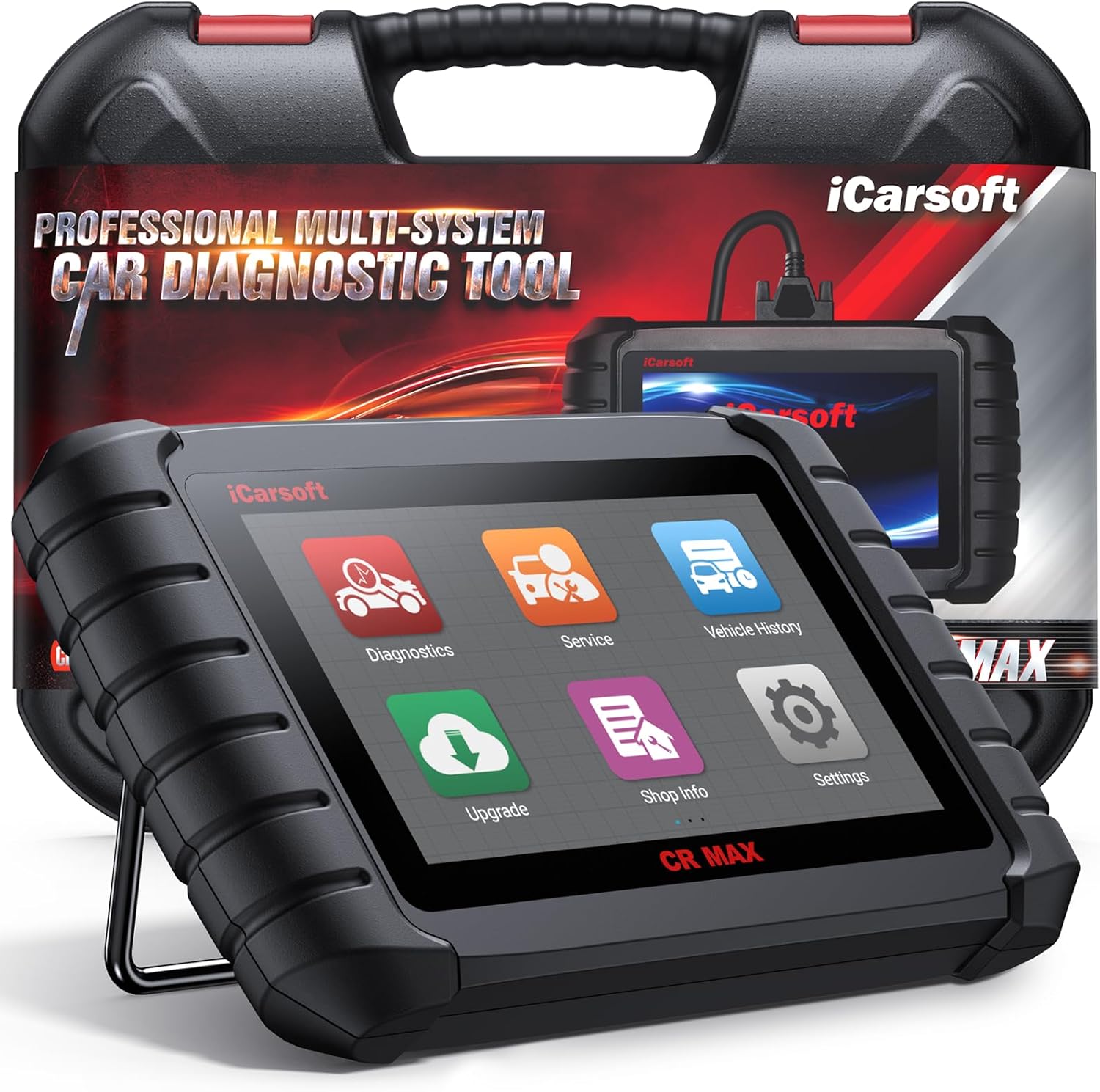 iCarsoft CR MAX 2025 Ver Bidirectional Scan Tool All System Diagnosis 49+ Services 47+ Special Functions Full Active Test OBD2 Scanner Diagnostic Tool Car Code Reader ECU Coding CAN FD Free Update