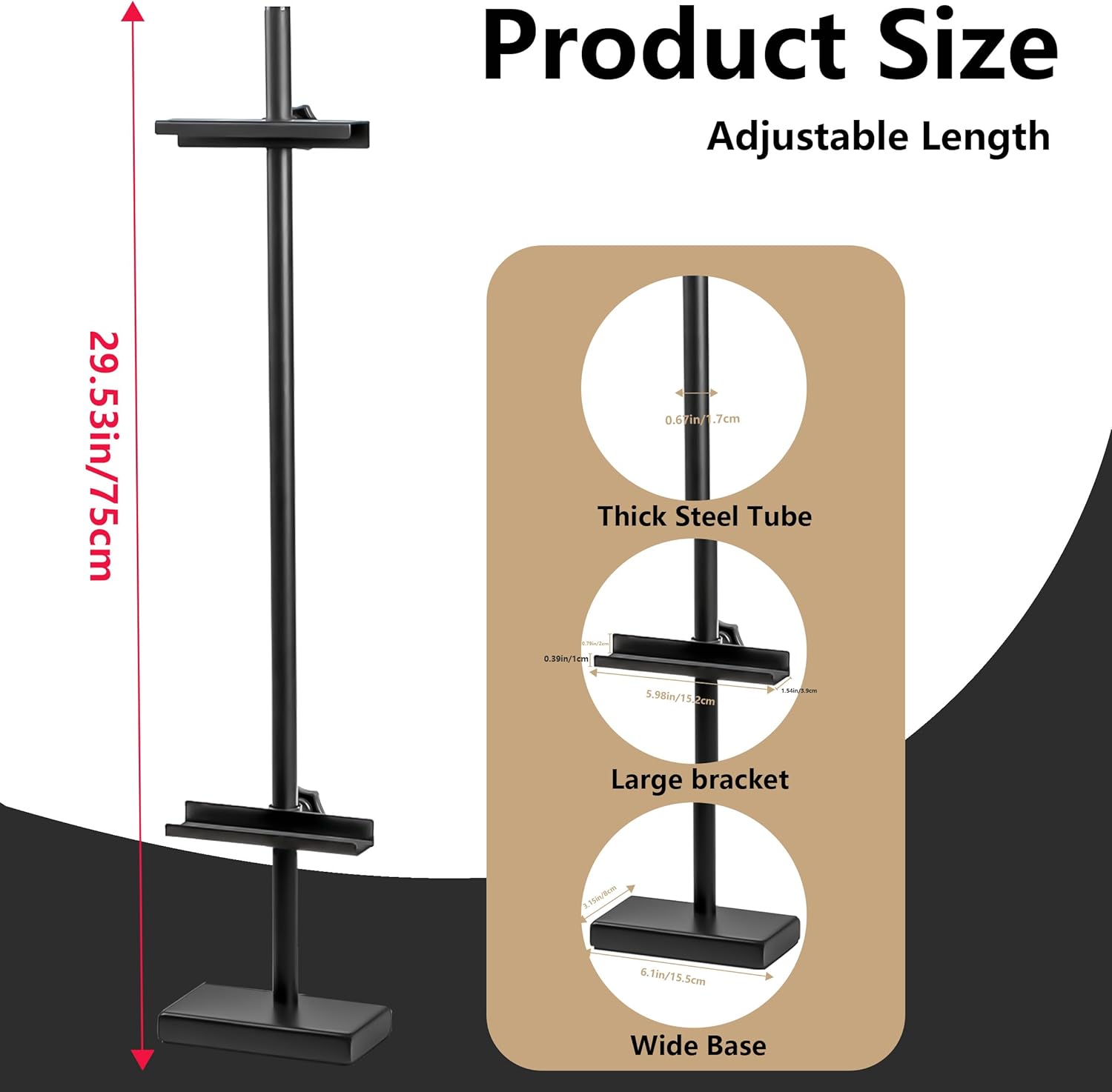 Adjustable tabletop easel stand Up to 29.5 Inch Black Metal picture frame stand Picture easels for display Picture holders for Wedding Home Exhibition Art Photo