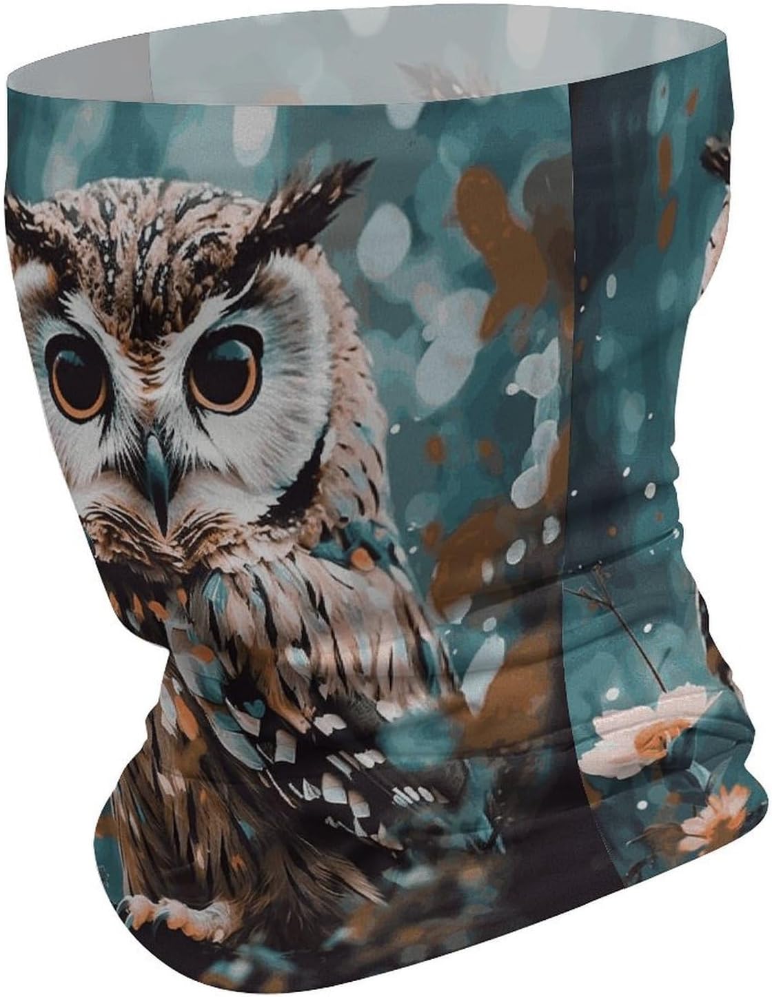 Animal Cute Owl Neck Gaiter,Breathable Face Mask Sun Protection Scarf,Multipurpose Bandana for Men Women Sports Yoga Running