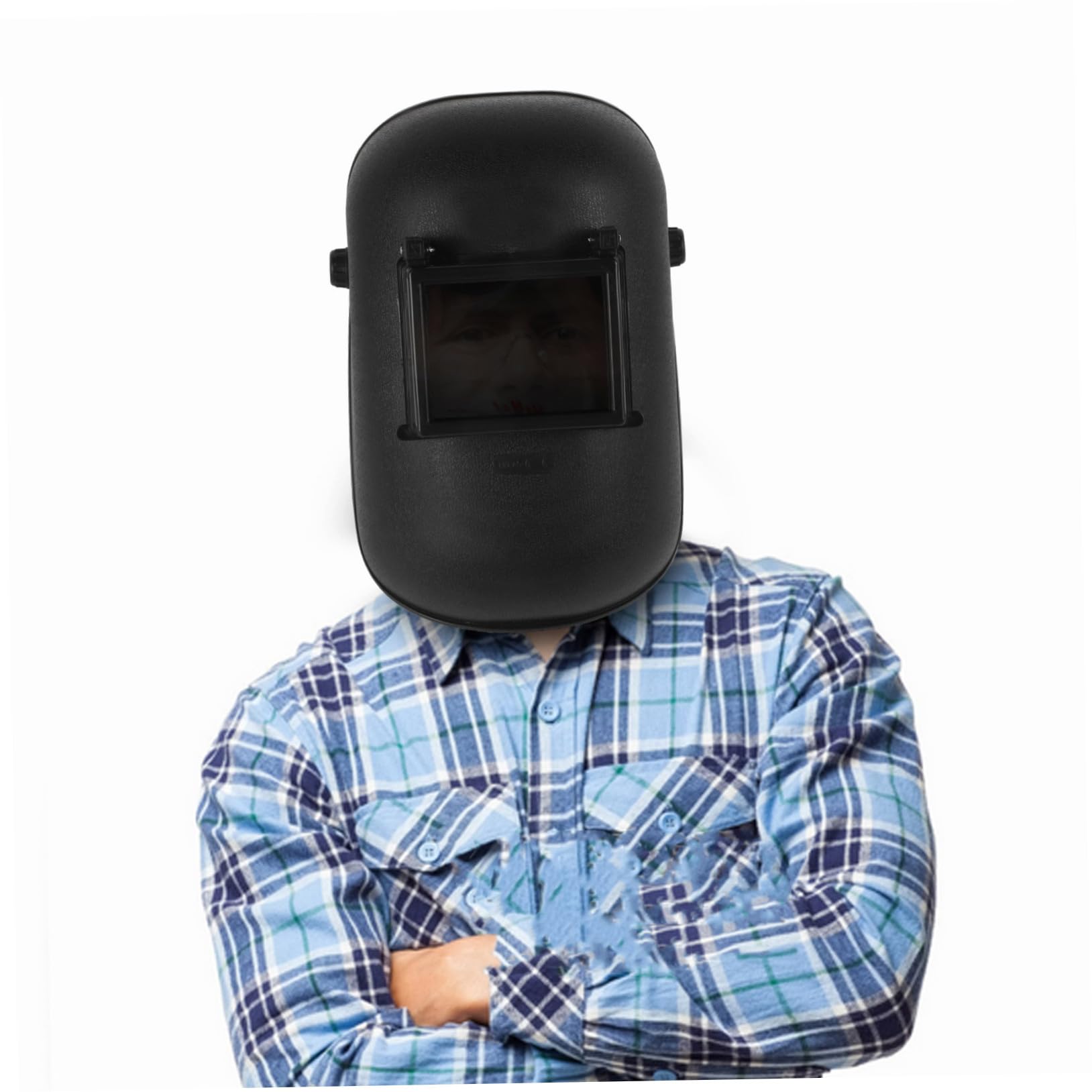 DOITOOL Casco de Soldadura de Plástico Negro Oscurecimiento Automático, Ligero y Protector de Ojos para Lugares de Trabajo de Soldadura