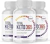 3 Pack Official Total Keto 365, Advanced Ketogenic Support Pills, Extra Strength, 3 Bottle Package, 3 Month Supply 180 Capsules